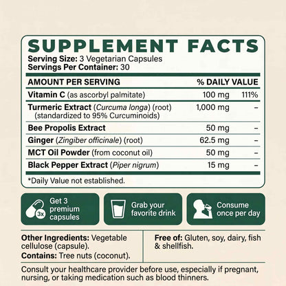 Curcumin Turmeric Capsules - 1,000mg