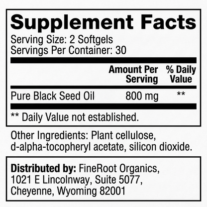 Black Seed Oil Capsules