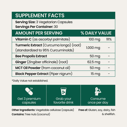 Turmeric Curcumin Capsules (1,000mg)